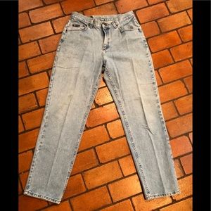 Awesome Riders vintage light wash jeans.